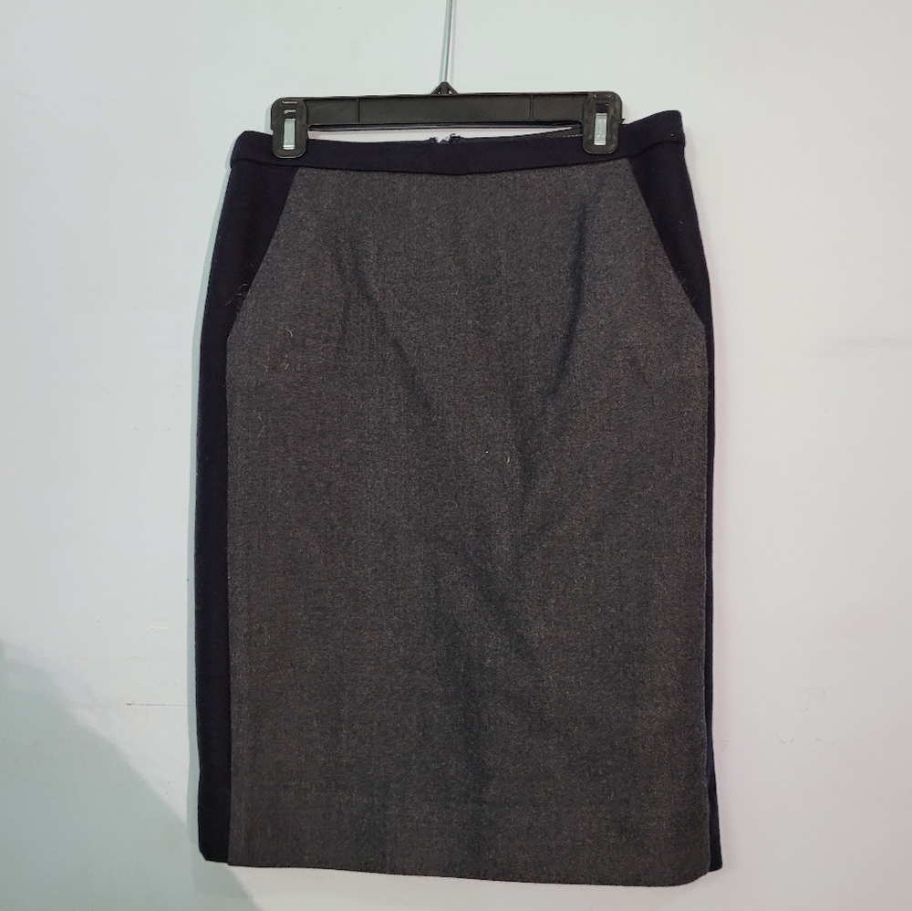 J crew no. 2 pencil skirt dark grey and navy blue